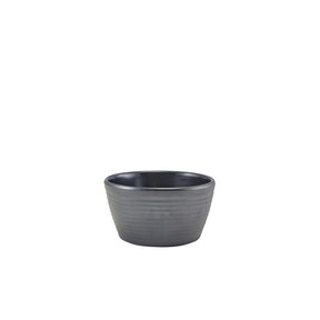 GenWare Melamine Matt Black Ripple Ramekin 113ml/ 4oz
