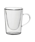 Double - Walled Latte Glass with handle 10oz