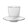Double - Walled Cappuccino Cup and Saucer 7.75oz