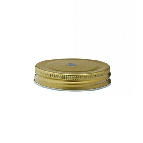 Gold Lid 2.75" (7cm) - with Straw Hole