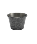 2.5oz Stainless Steel Ramekin Hammered Silver