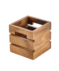 Genware Acacia Wood Box/Riser 12cm