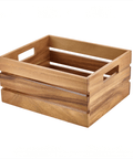 Genware Acacia Wood Box/Riser GN 1/2