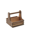Small Rustic Wooden Table Caddy