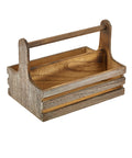 Rustic Wooden Table Caddy