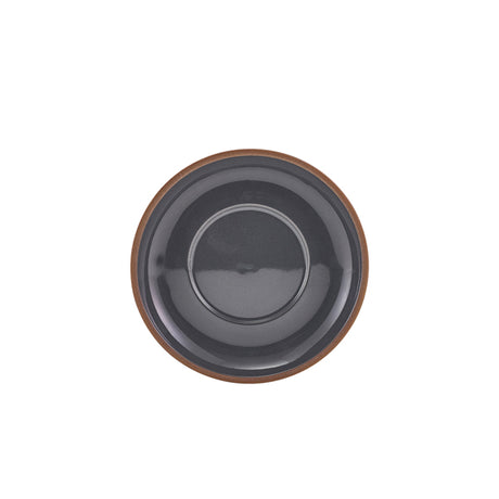 GenWare Kava Dark Grey Stoneware Saucer 16cm