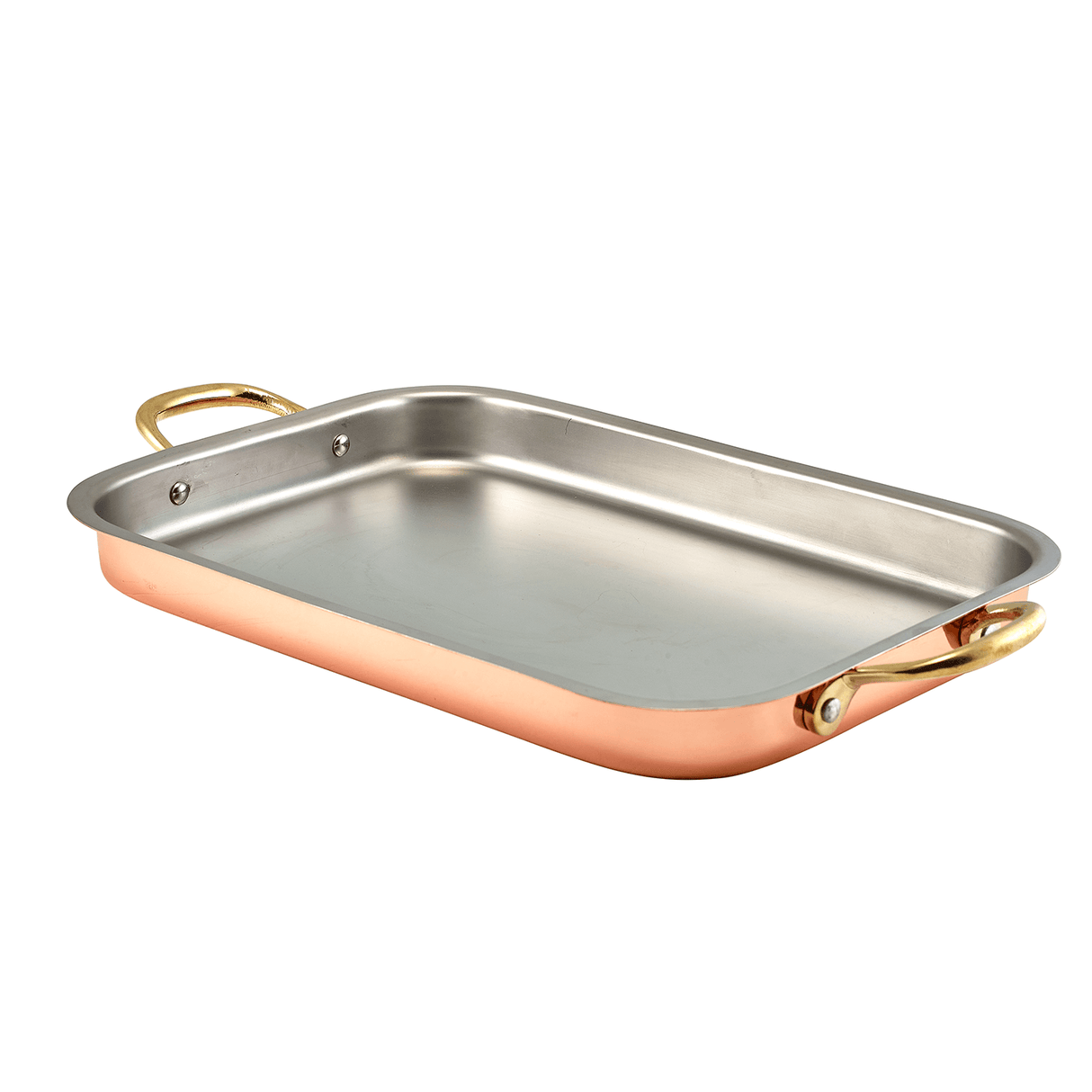 GenWare Copper Plated Deep Tray 33 x 23.5cm