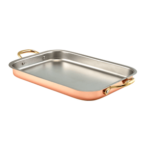 GenWare Copper Plated Deep Tray 33 x 23.5cm