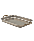 GenWare Vintage Steel Deep Tray 33 x 23.5cm - Pack 3