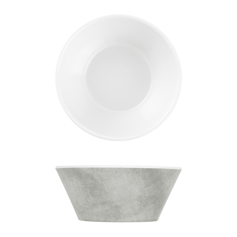 White Shakti Stone Melamine Dipping Dish 9.5cm