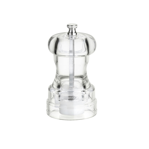 Clear Acrylic Salt/Pepper Grinder 4" (10cm)