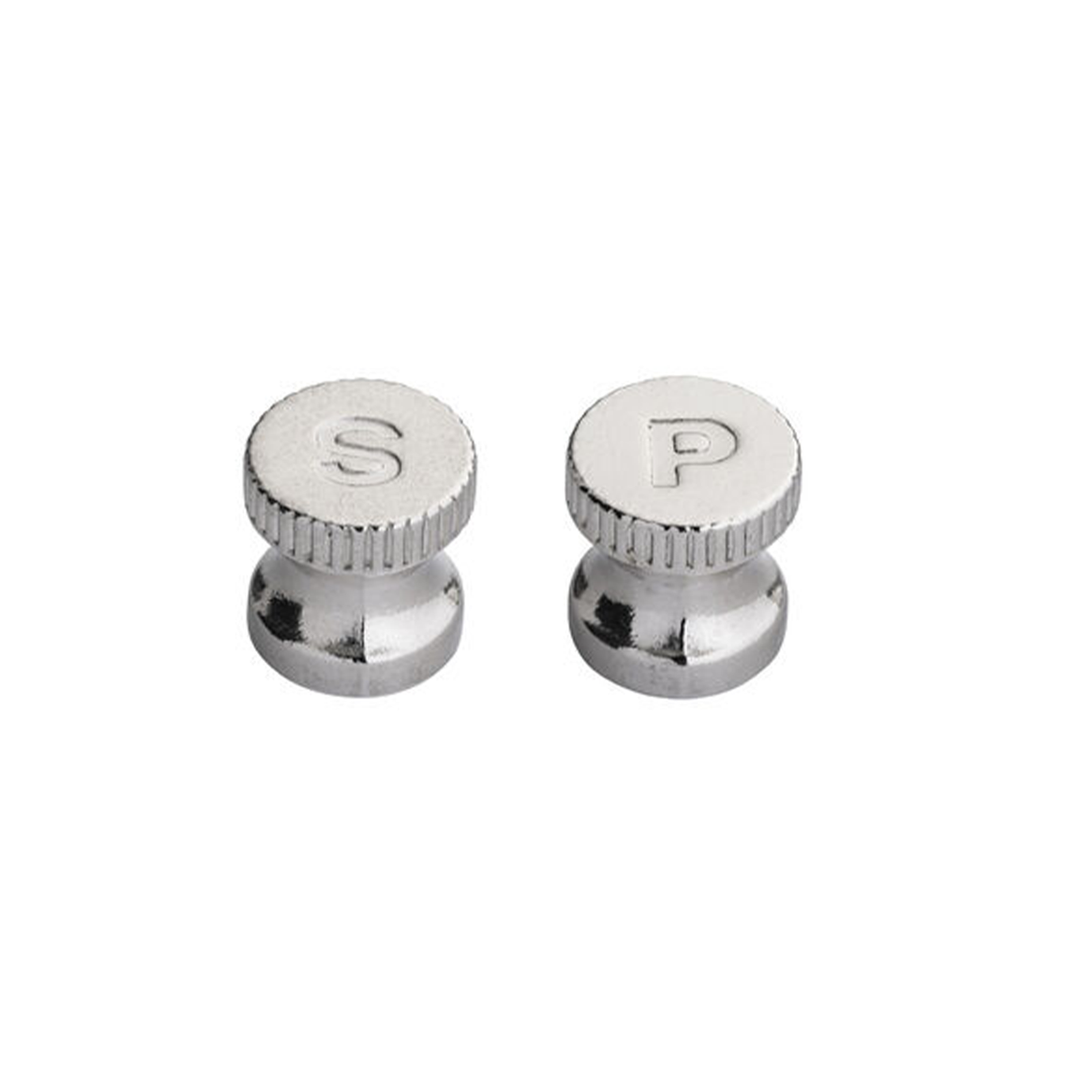 Engraved Salt/Pepper Knobs - Silver