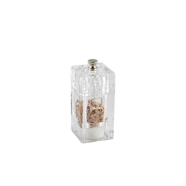 GenWare Clear Square Salt/ Pepper Grinder 10cm