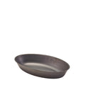 GenWare Black Vintage Steel Oval Dish 17.5 x 11cm