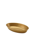 GenWare Gold Vintage Steel Oval Dish 17.5 x 11cm