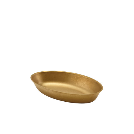 GenWare Gold Vintage Steel Oval Dish 17.5 x 11cm