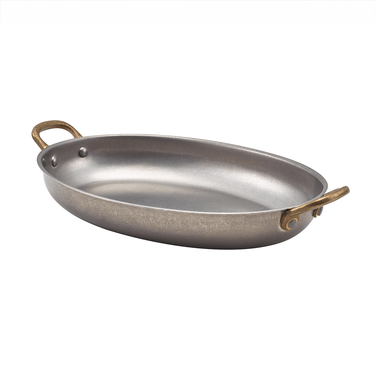 GenWare Vintage Steel Oval Dish 24.5 x 17.5cm - Pack 6