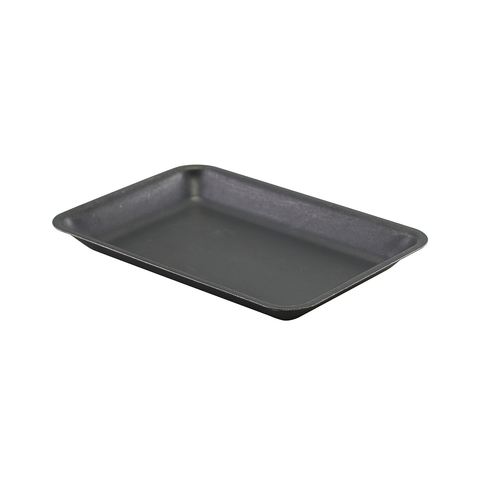 GenWare Black Vintage Steel Tray 20 x 14cm - Pack 1