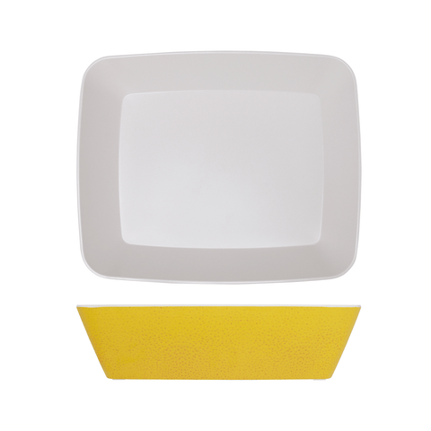 Lemon Yellow Seville Melamine GN1/2 Deep Dish 32.5 x 26.5 x 8cm