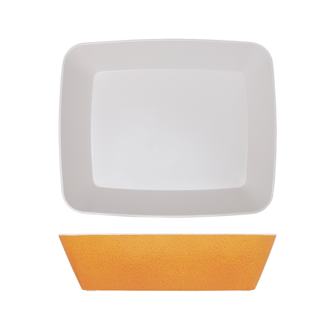 Orange Seville Melamine GN1/2 Deep Dish 32.5 x 26.5 x 8cm