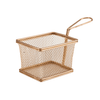 Copper Serving Fry Basket Rectangular 12.5 x 10 x 8.5cm