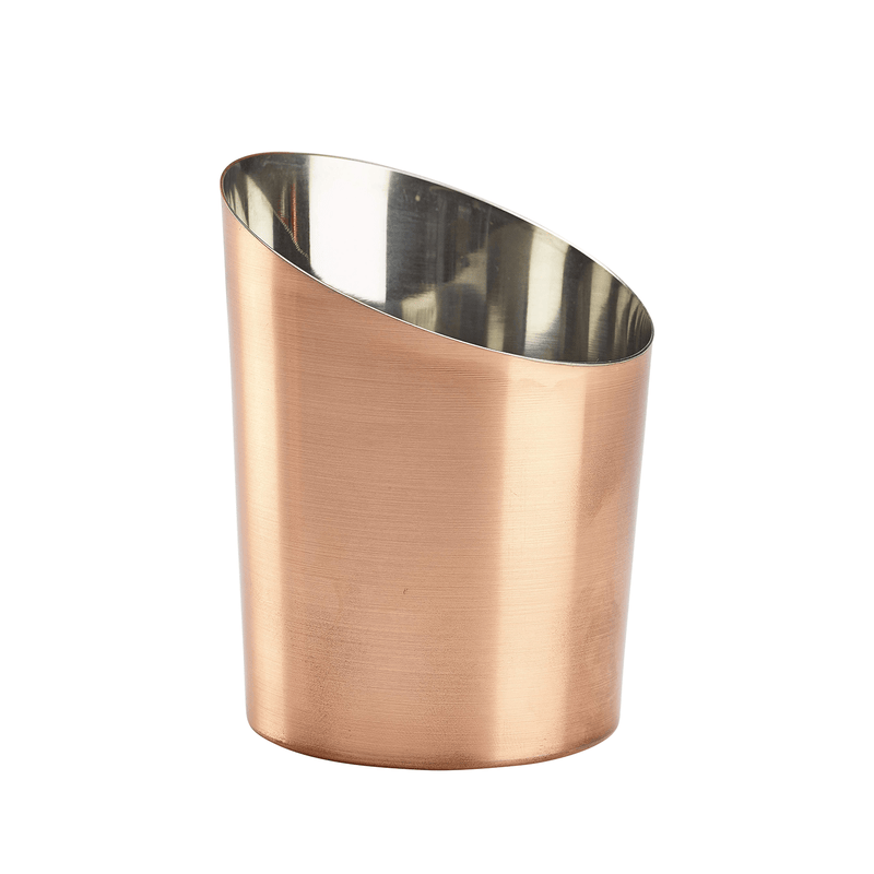 Copper Plated Angled Cone 9.5 x 11.6cm (Dia x H)