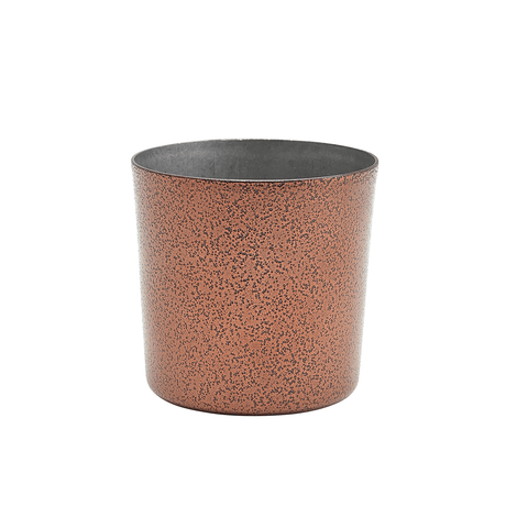 Stainless Steel Serving Cup 8.5 x 8.5cm Hammered Copper