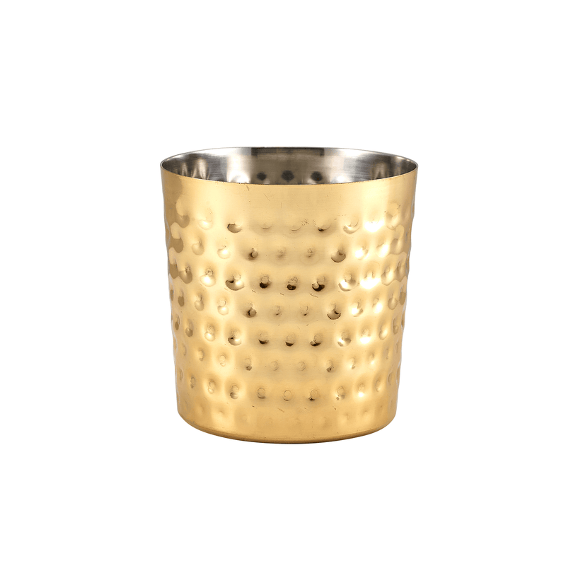 GenWare Gold Plated Hammered Serving Cup 8.5 x 8.5cm