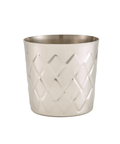 Diamond Pattern Stainless Steel Serving Cup 8.5 x 8.5cm