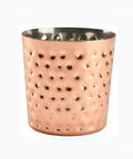 Hammered Copper Plated Serving Cup 8.5 x 8.5cm