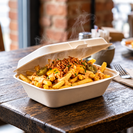 chips ina  bagasse box