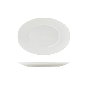 GenWare Porcelain Winged Oval Plate 25.5cm/ 10" - Pack 6
