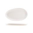 Genware Porcelain Organic Oval Plate 34.5cm/ 13.5" - Pack 4
