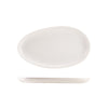 Genware Porcelain Organic Oval Plate 34.5cm/ 13.5" - Pack 4