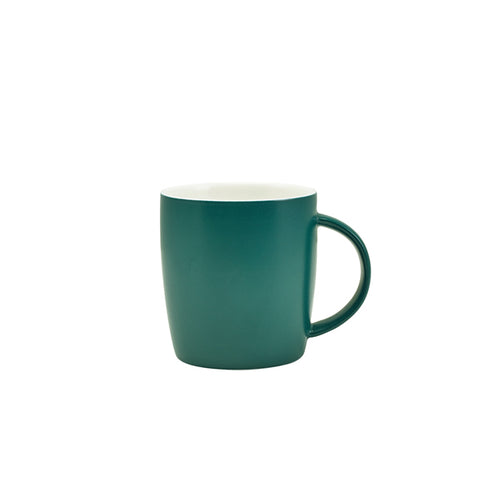 GenWare Porcelain Matt Teal Cosy Mug 35cl/ 12.3oz - Pack 6
