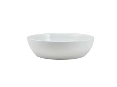 GenWare Porcelain Flat Curved Bowl 20.5cm/ 8" - Pack 4
