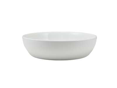 GenWare Porcelain Flat Curved Bowl 23cm/ 9" - Pack 4