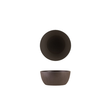 GenWare Melamine Black Aria Buffet Bowl 17 x 7.5cm - Pack 1