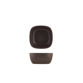 GenWare Melamine Black Aria Square Buffet Bowl 18.5cm - Pack 1