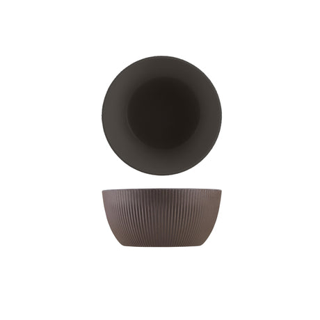 GenWare Melamine Black Aria Buffet Bowl 23 x 10.5cm - Pack 1
