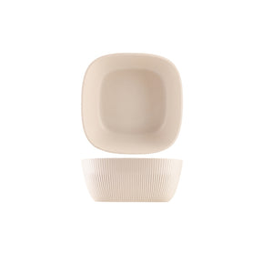 GenWare Melamine White Aria Square Buffet Bowl 25cm - Pack 1