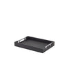 GenWare Solid Black Tray with Metal Handles 35 x 25cm - Pack 1