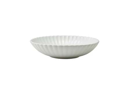 Incise Porcelain Scalloped Coupe Bowl 20cm - Pack 6