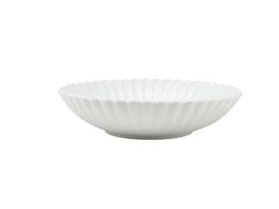 Incise Porcelain Scalloped Coupe Bowl 23cm - Pack 6