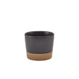 GenWare Kava Black Stoneware Chip Cup 9 x 7.4cm - Pack 6