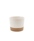GenWare Kava White Stoneware Chip Cup 9 x 7.4cm - Pack 6