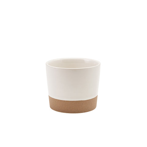 GenWare Kava White Stoneware Chip Cup 9 x 7.4cm - Pack 6