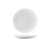 Incise Porcelain Scalloped Coupe Plate 20cm - Pack 6
