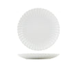 Incise Porcelain Scalloped Coupe Plate 26cm - Pack 6