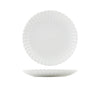 Incise Porcelain Scalloped Coupe Plate 26cm - Pack 6
